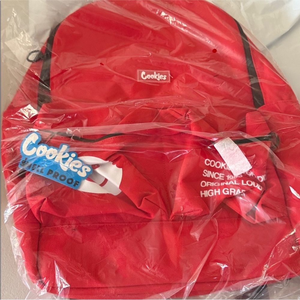 NWT Cookies Red Canvas Backpack - Picture 4 of 4